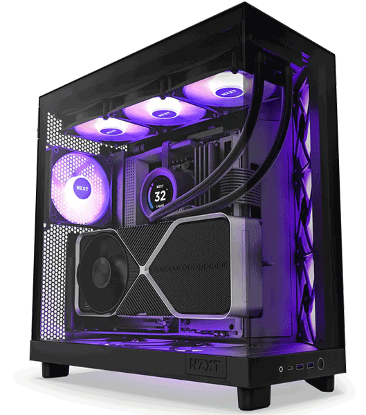 Корпус NZXT H6 Flow RGB Black (CC-H61FB-R1)