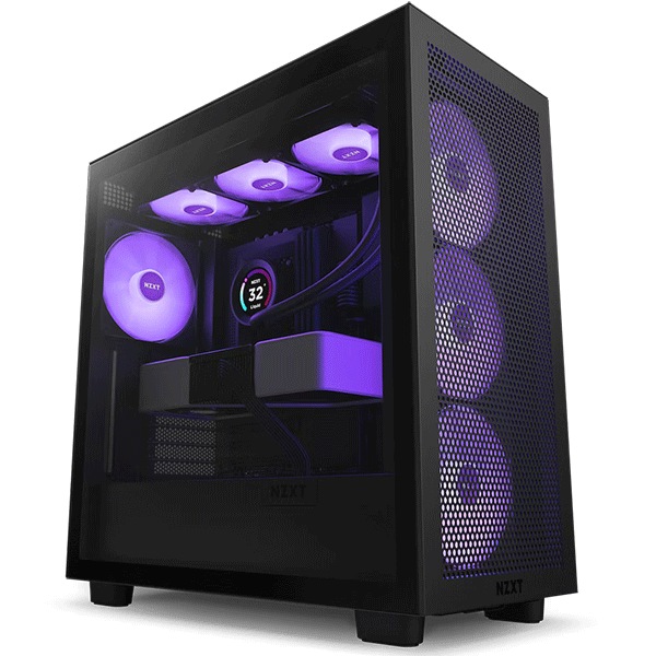 Корпус NZXT H7 Flow RGB Black (CM-H71FB-R1)