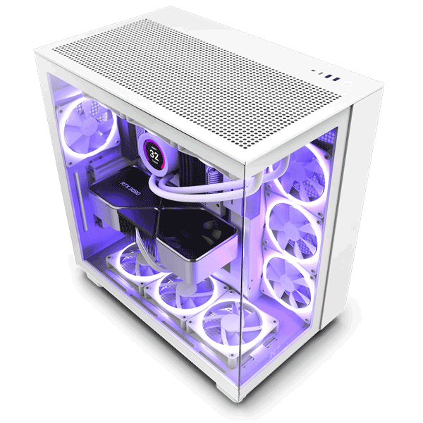 Корпус NZXT H9 Flow White (CM-H91FW-01)