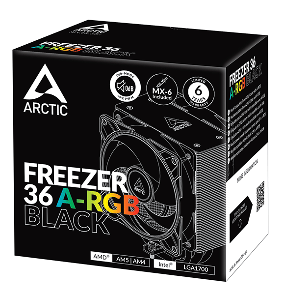 Кулер процесорний Arctic Freezer 36 A-RGB Black (ACFRE00124A)