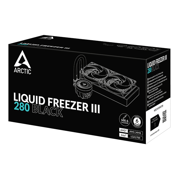 Система водяного охолодження Arctic Liquid Freezer III 280 Black (ACFRE00135A)