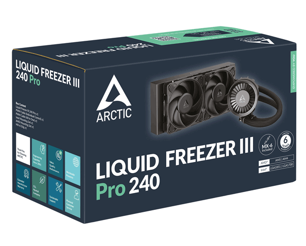 Система водяного охолодження Arctic Liquid Freezer III Pro 240 Black (ACFRE00178A)