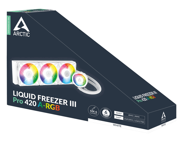 Система водяного охолодження Arctic Liquid Freezer III Pro 420 A-RGB White (ACFRE00189A)