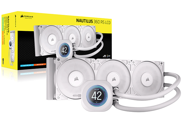 Система водяного охолодження Corsair NAUTILUS 360 RS LCD White (CW-9061034-WW)