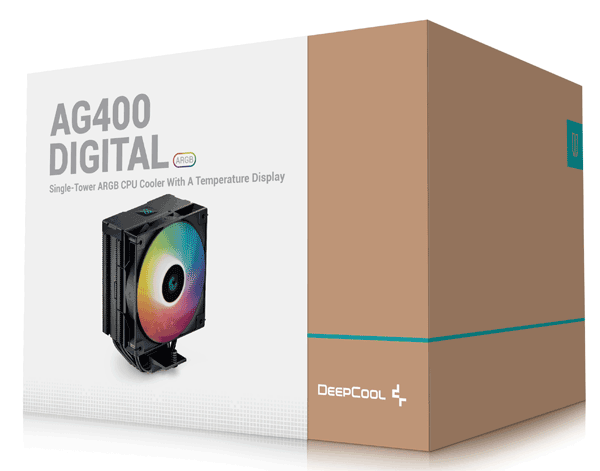 Кулер процесорний Deepcool AG400 DIGITAL BK ARGB (R-AG400-BKADMN-G-1)