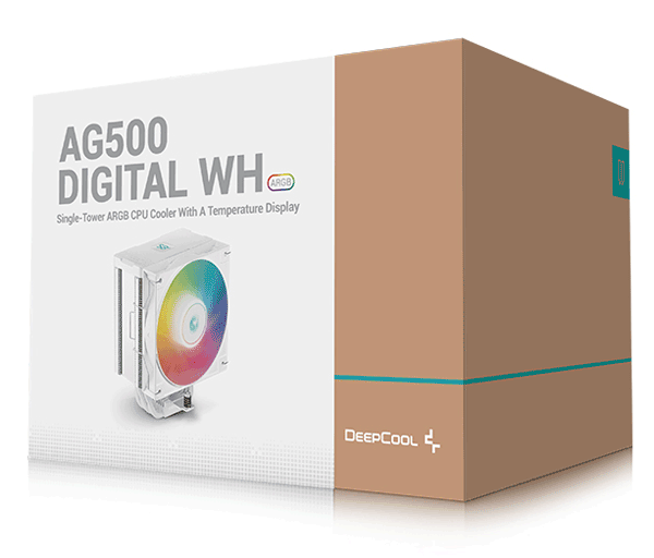 Кулер процесорний Deepcool AG500 DIGITA WHL ARGB (R-AG500-WHADMN-G-1)