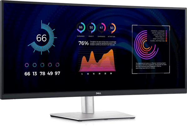 Монітор DELL 34 Curved USB-C Hub Monitor P3424WE (210-BGTY)