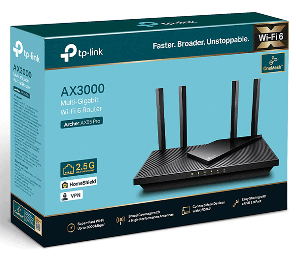 Маршрутизатор TP-LINK Archer AX55 Pro