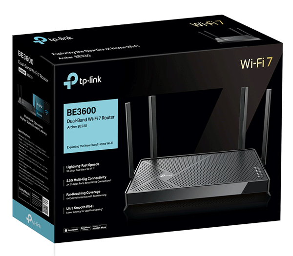 Маршрутизатор TP-LINK Archer BE230 BE3600