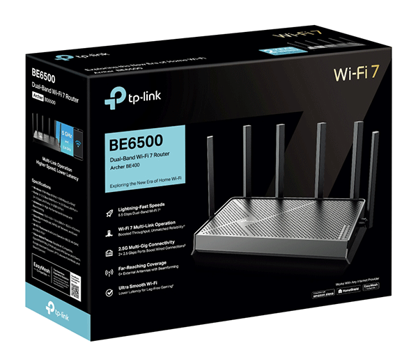 Маршрутизатор TP-LINK Archer BE400 BE6500