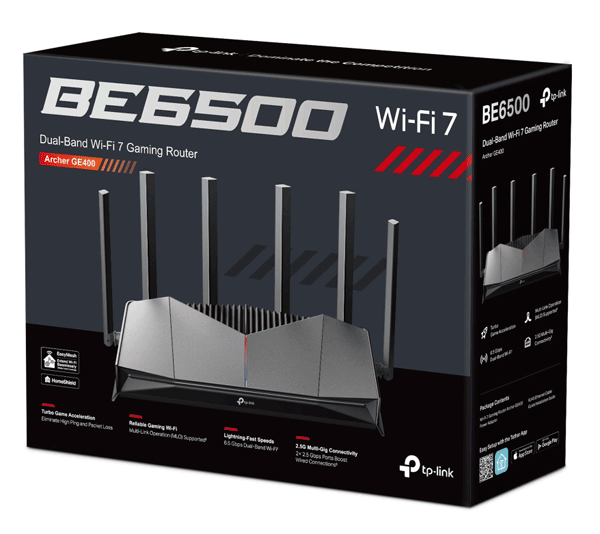 Маршрутизатор TP-LINK Archer GE400 BE6500