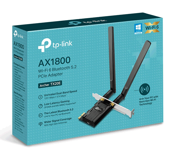 Мережевий адаптер TP-LINK Archer TX20E AX1800