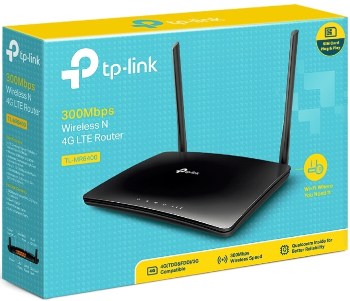 Маршрутизатор TP-LINK TL-MR6400 N300 4G LTE