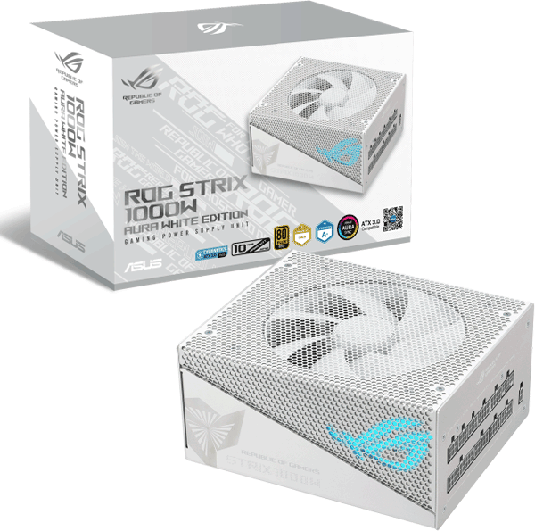 Блок живлення ASUS ROG STRIX 1000W Gold Aura White Edition (90YE00P5-B0NA00)