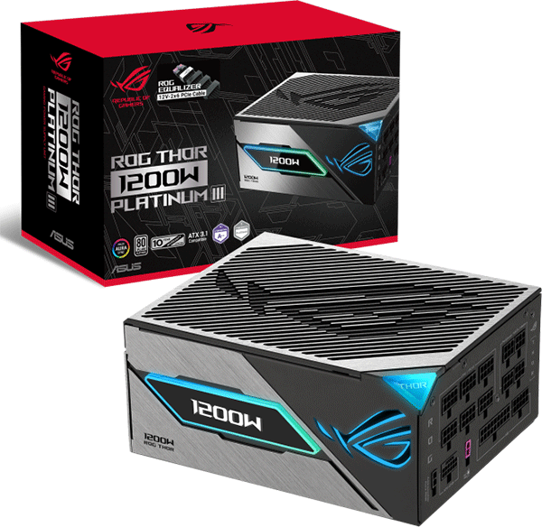 Блок живлення ASUS ROG Thor 1200W Platinum III ROG Equalizer (90YE00V7-B0NA00)