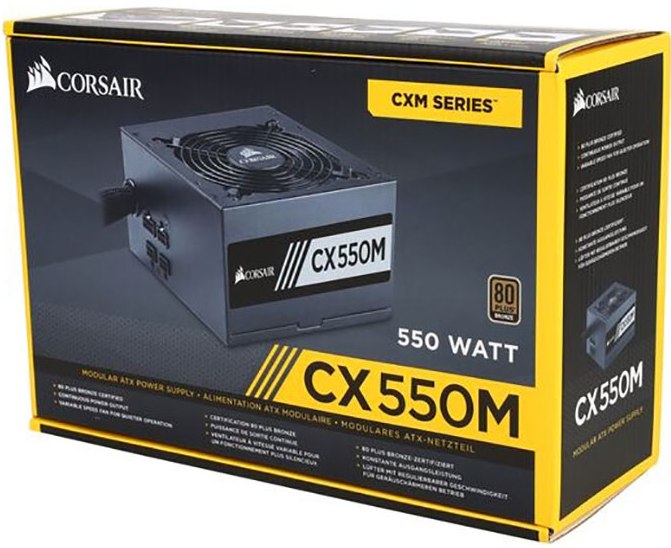 Блок живлення Corsair CX550M (CP-9020102-EU)