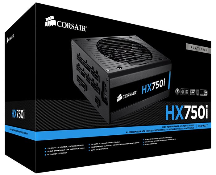 Блок живлення Corsair HX750i (CP-9020072-EU)