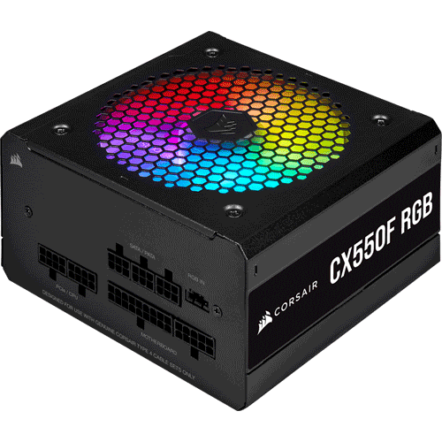 Блок живлення Corsair CX550F RGB Black (CP-9020216-EU)