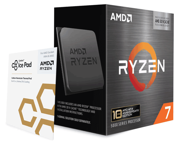 Процесор AMD Ryzen 7 5800X3D + Carbice Ice Pad (100-100000651POF) Процесор AMD Ryzen 7 5800X3D + Carbice Ice Pad (100-100000651POF)