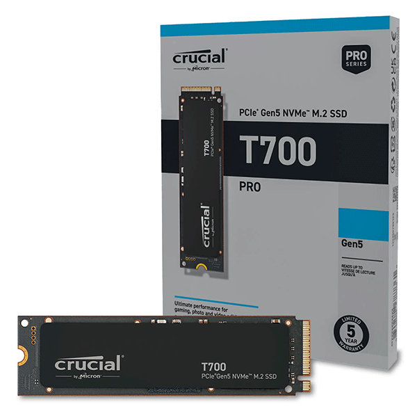 Накопичувач SSD Crucial T700 Gen5 2TB (CT2000T700SSD3)