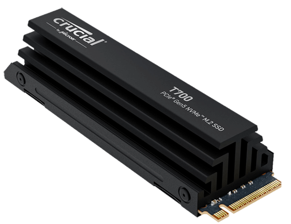 Накопичувач SSD Crucial T700  Gen5 4TB with heatsink (CT4000T700SSD5)