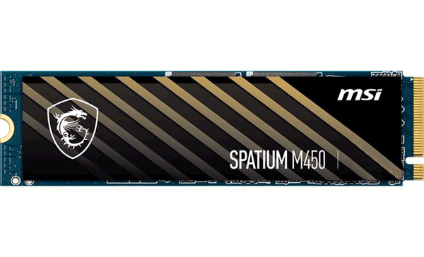 Накопичувач SSD MSI Spatium M450 500 GB (S78-440K190-P83, S78-440K220-P83)