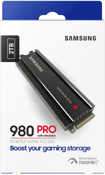 Накопичувач SSD Samsung 980 PRO w/ Heatsink 2TB (MZ-V8P2T0CW)