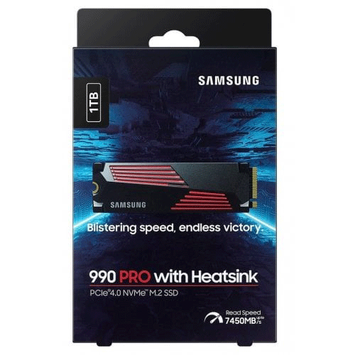 Накопичувач SSD Samsung 990 PRO w/ Heatsink 1TB (MZ-V9P1T0CW)