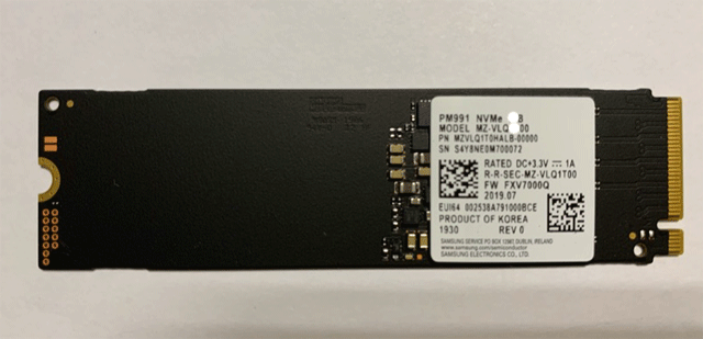 Накопичувач SSD Samsung PM991a 1TB (MZVLQ1T0HBLB-00B00)
