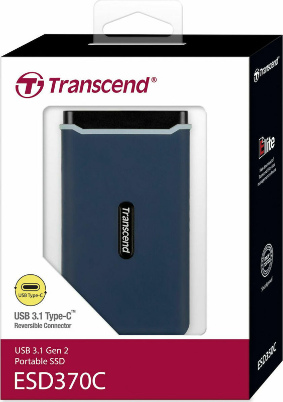 Накопичувач SSD Transcend ESD370C 500GB Navy Blue (TS500GESD370C)