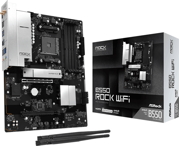 Материнська плата ASRock B550 Rock WiFi