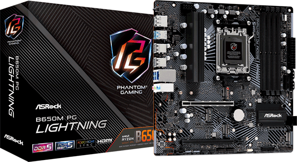 Материнська плата ASRock B650M PG Lightning