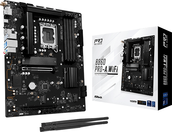 Материнська плата ASRock B860 PRO-A WiFi