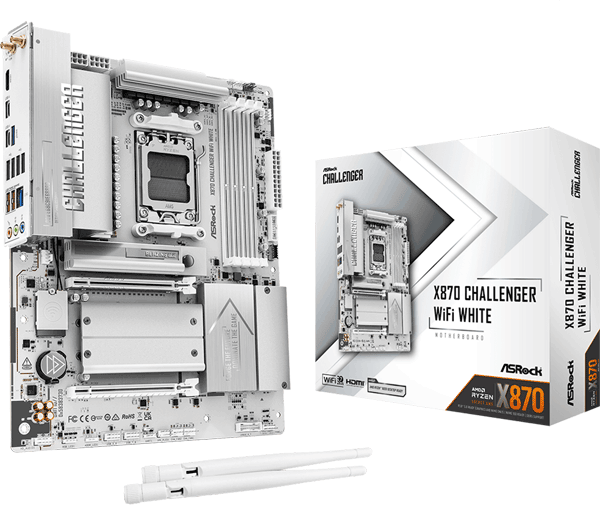 Материнська плата ASRock X870 Challenger WiFi White