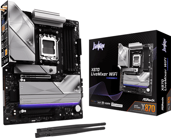 Материнська плата ASRock X870 LiveMixer WIFI