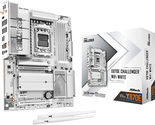 Материнська плата ASRock X870E Challenger WiFi White
