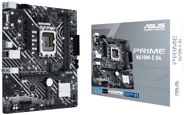 Материнська плата ASUS PRIME H610M-E D4