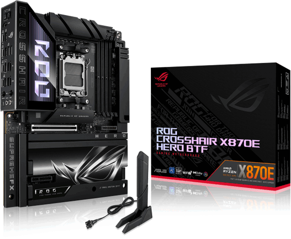 Материнська плата ASUS ROG CROSSHAIR X870E HERO BTF