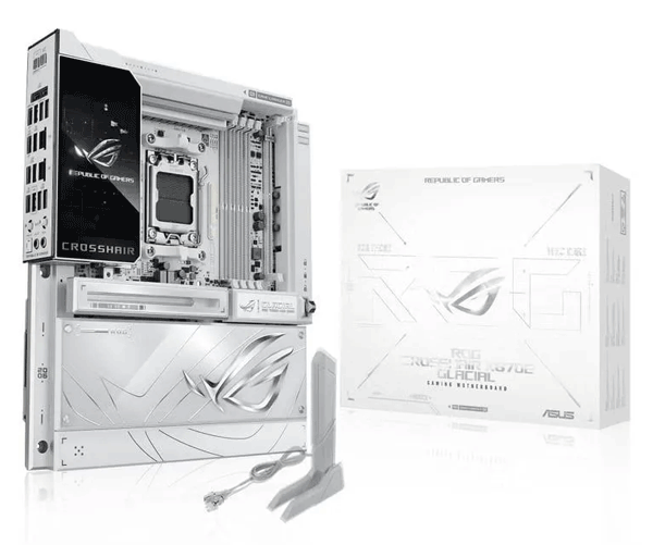 Материнська плата ASUS ROG CROSSHAIR X870E GLACIAL Материнська плата ASUS ROG CROSSHAIR X870E GLACIAL