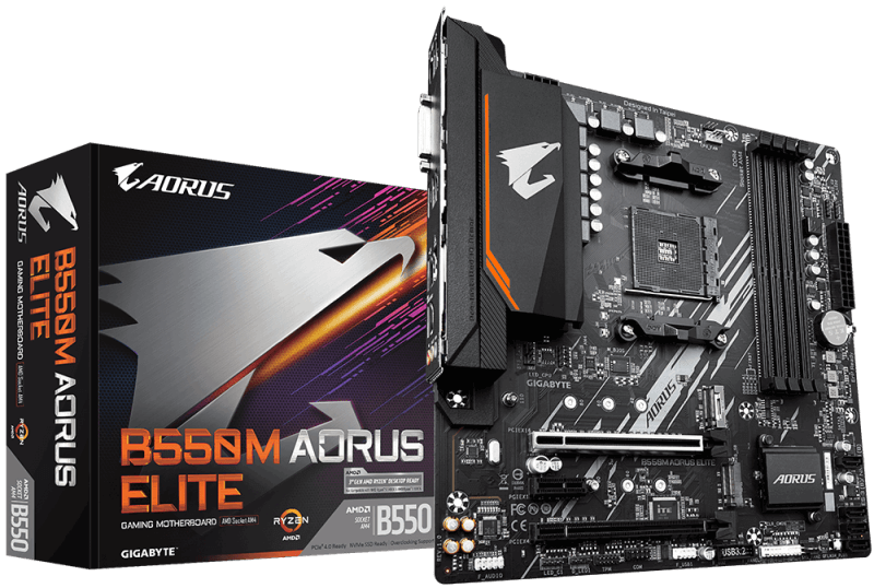 Материнська плата Gigabyte B550M AORUS ELITE