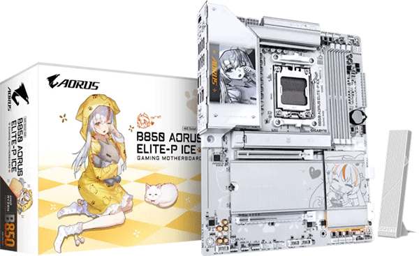 Материнська плата Gigabyte B850 AORUS ELITE-P ICE