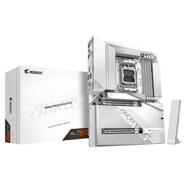 Материнська плата Gigabyte B850 AORUS STEALTH ICE