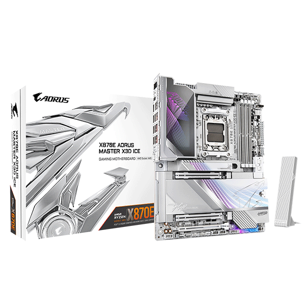 Материнська плата Gigabyte X870E AORUS MASTER X3D ICE