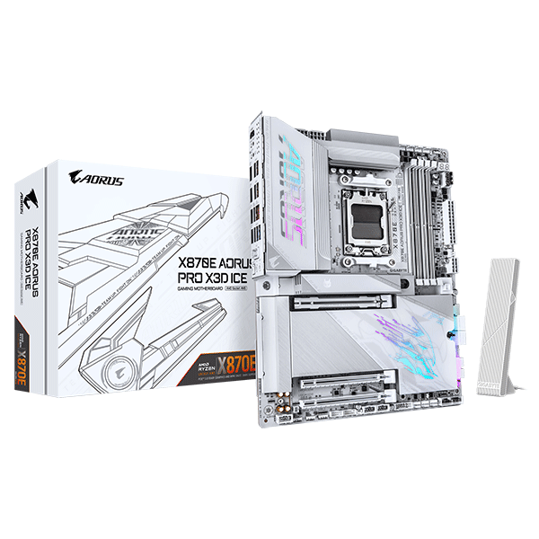 Материнська плата Gigabyte X870E AORUS PRO X3D ICE Материнська плата Gigabyte X870E AORUS PRO X3D ICE