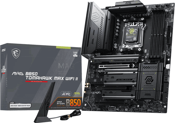 Материнська плата MSI MAG B850 TOMAHAWK MAX WIFI II Материнська плата MSI MAG B850 TOMAHAWK MAX WIFI II