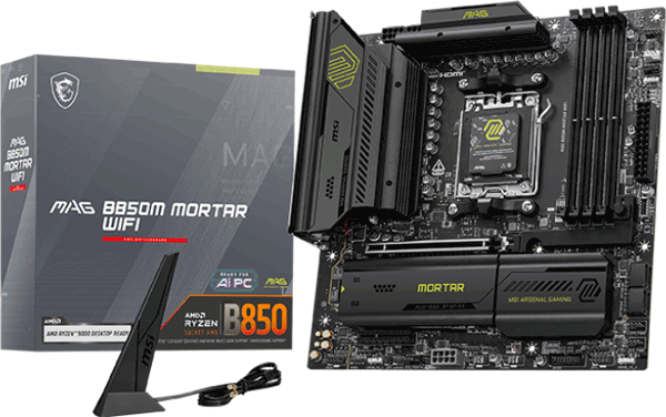 Материнська плата MSI MAG B850M MORTAR WIFI