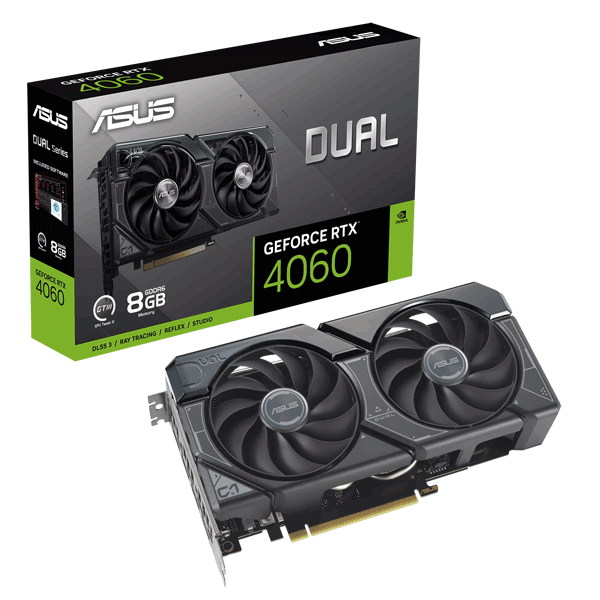 Відеокарта ASUS Dual GeForce RTX 4060 8GB GDDR6 (DUAL-RTX4060-8G)