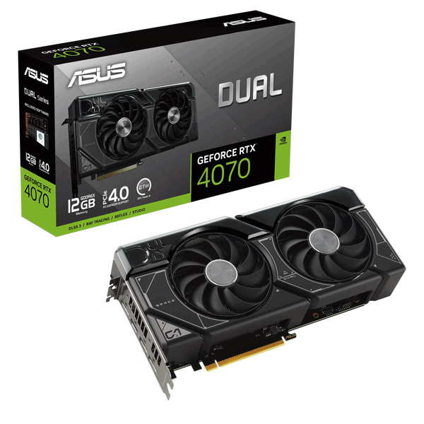 Відеокарта ASUS Dual GeForce RTX 4070 12GB GDDR6X (DUAL-RTX4070-12G)