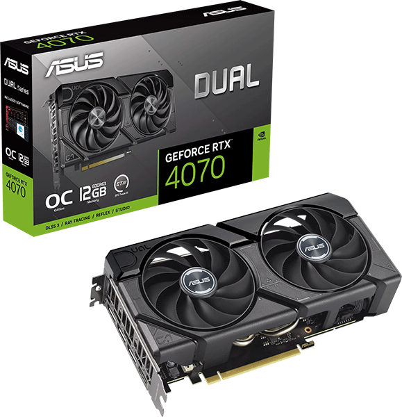 Відеокарта ASUS Dual GeForce RTX 4070 EVO OC Edition 12GB GDDR6X (DUAL-RTX4070-O12G-EVO)