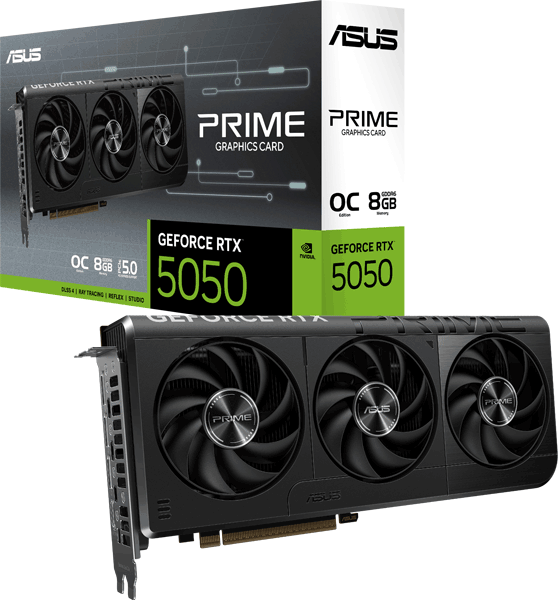 Відеокарта ASUS PRIME GeForce RTX 5050 8GB GDDR6 OC Edition (PRIME-RTX5050-O8G)